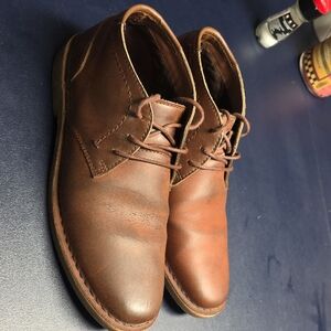 Steve Madden Brown Chukka Boots with Leather Finish